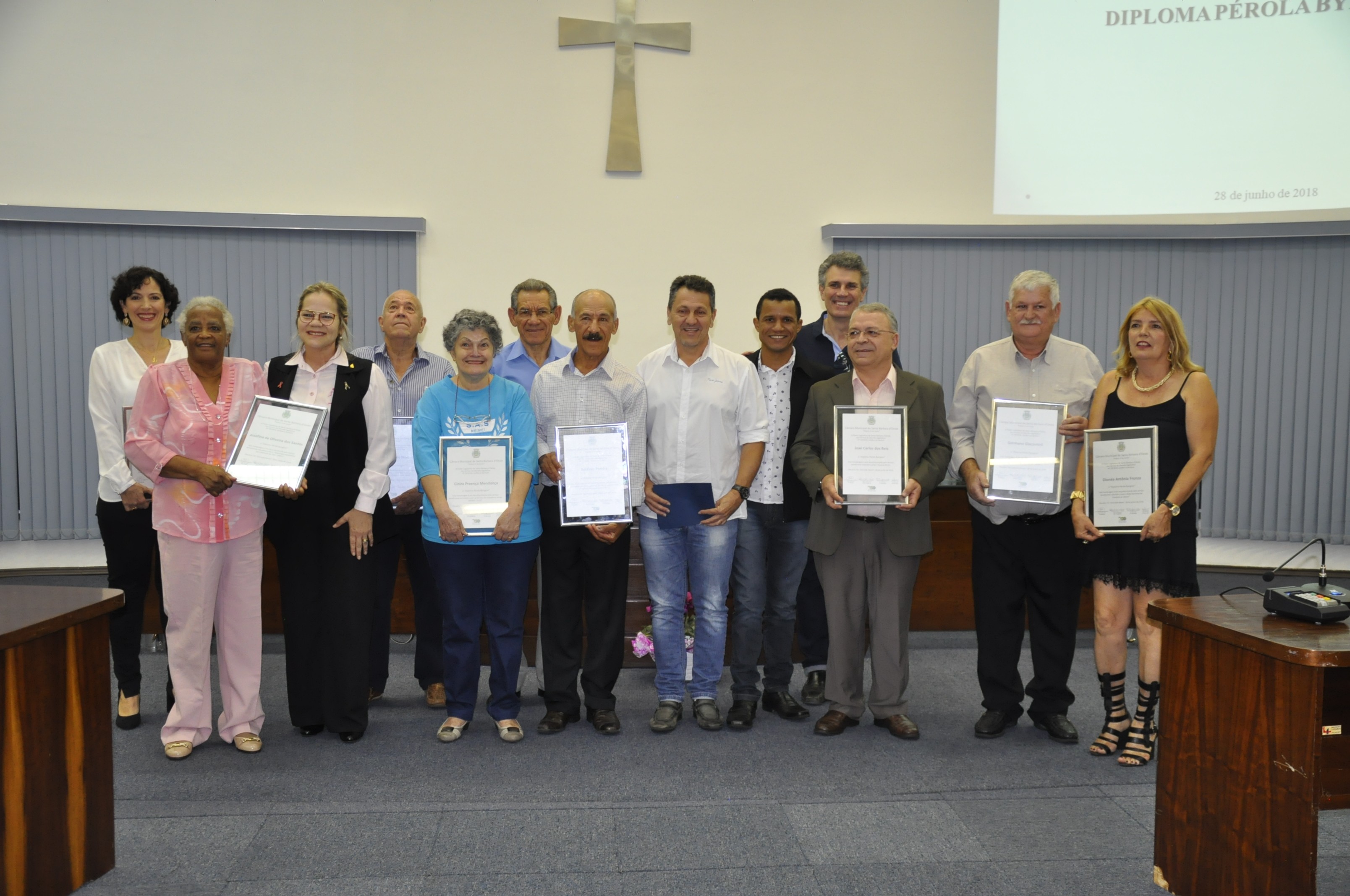 2018629_Voluntários homenageados com o Diploma Pérola Byington.